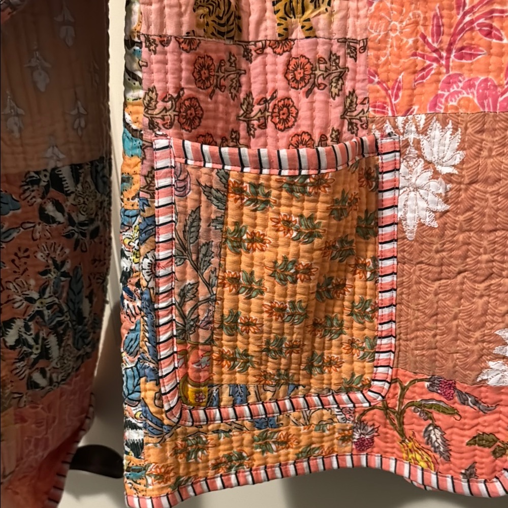 Handmade Patchwork Quilted Jacket - Multicolor - Picture 4 of 5